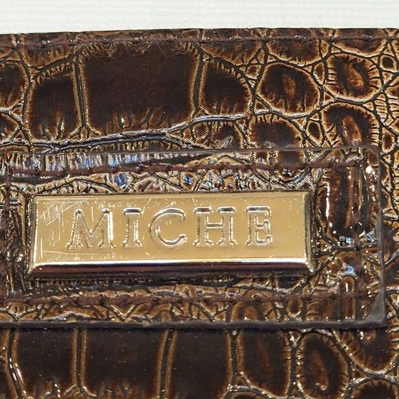 Miche Dani Classic Size Shell Animal Print Reddish Brown with matching handles - Picture 6 of 7